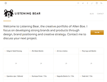 Tablet Screenshot of listeningbear.com